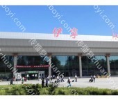 机场广告 新疆伊宁机场出站楣头高清灯箱