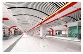 地铁广告 兰州地铁S+级东方红广场地铁站厅通道灯箱广告