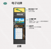 河北秦皇岛公交候车亭站台电子站牌LCD视频广告屏