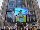 户外广告 河南郑州二七德化街无限城购物中心外墙商超LED屏